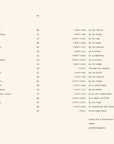 Open spread showing the table of contents