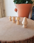 Wooden Mushrooms