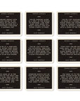 Second grid of black scenario cards