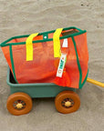 Mesh Contrast Beach Bag