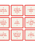Second grid of red-bordered object cards