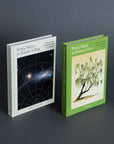 Forty Ways to Know a Tree beside a companion book with a dark starry cover on black