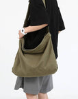 Large Crossbody Canvas Shoulder Bag