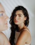 Large Spark Crystal Hoops | Friendship Collection