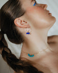 Small Anchor Crystal Hoops | Friendship Collection