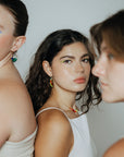 Large Anchor Crystal Hoops | Friendship Collection
