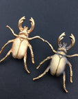 Insect Pin | Brass Stag Beetle