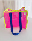 Mesh Contrast Beach Bag