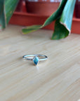 Gemstone Ring | Sterling Silver and Apatite