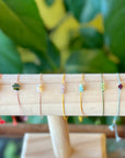 Aria Bracelet | Silk and Gemstone