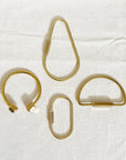 Brass Key Ring | Geometric Keychain Shapes