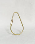 Brass Key Ring | Geometric Keychain Shapes