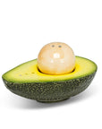 Spice up guacamole and so much more with this realistic-looking Avocado and Pit Salt & Pepper Shaker set. Crafted out of ceramic, this beautifully painted faux-avocado and pit look just like the real thing — the perfect complement to any Mexican-food lover's dining table.