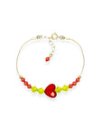 The Beaded Crystal Bracelet is a vibrant celebration of connection and joy, designed to brighten your day and remind you of the bonds that matter most. Crafted with 14k gold-filled components and vibrant, high-quality crystals, it adds a cheerful pop of color to your wrist. The unique adjustable design lets you either let the beads move freely along the bracelet or cinch them together for a perfectly centered look.