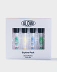Not sure where to start? Blomb's Explore Pack is the perfect way to sample a little bit of everything before committing to a full bottle. Try them out, discover your favorite scent, and see which one matches your style.