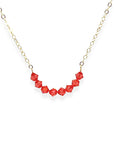 The Crystal Arc Necklace brings a playful twist to a minimal silhouette. Featuring a smooth, curved, colorful crystal arc, it’s designed to rest beautifully along your neckline. This piece adds an effortless pop of color that’s perfect for layering or wearing solo when you want a simple statement.