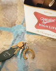 Lucky Horseshoe Bottle Opener Keychain | Brass or Steel