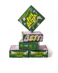 Stack of green and purple boxes with 'Date Better' text on a white background