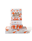 Stack of 'Date Better' boxes on a white background