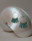 Dusk Fringe Hoop | 14k Gold-filled Hoops with Japanese Glass Beads