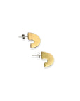 Día Stud Earrings | Silver & Brass