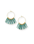 Dusk Fringe Hoop | 14k Gold-filled Hoops with Japanese Glass Beads