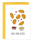 Nugs and kisses—because love should come with chicken nuggets. A cute, crispy card for your favorite snack-loving sweetheart.