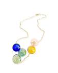 Meri Multi-Sphere Necklace | Blown Glass & 14k Gold Fill