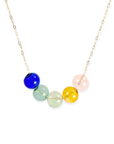 Meri Multi-Sphere Necklace | Blown Glass & 14k Gold Fill