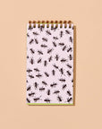Ant-covered pocket notebook with letterpress cover and 60 lined pages. Great for garden notes or lists on the go. Made in the USA. Fits in your pocket.