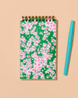 Aster wildflower pocket notebook with 60 lined pages. Great for foraging notes or daily lists. Made in the USA with recycled paper and letterpress cover.
