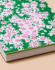 Aster wildflower pocket notebook with 60 lined pages. Great for foraging notes or daily lists. Made in the USA with recycled paper and letterpress cover.