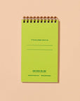 Blueberry pocket notebook with letterpress cover and 60 lined pages. Great for lists, notes, and ideas. Made in the USA using recycled paper.