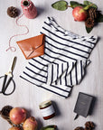 Emma Wallet | Black & Tan Leather