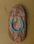 Shirin Bracelet | Greek Ceramic Beads and 14k Gold-fill on Leather