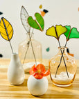 Bring a pop of color and artistry to your home with this handcrafted stained glass elephant ear by Samara Designs Studio. Each piece is made by hand using carefully selected stained glass, cut and assembled with care to create a lasting botanical accent that will never wilt or fade.
