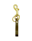 Tango Clip Fob | Leather and Brass