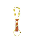 Tuxedo Carabiner Keychain | Leather and Solid Brass