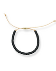 Shirin Bracelet | Greek Ceramic Beads and 14k Gold-fill on Leather
