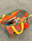 Mesh Contrast Beach Bag