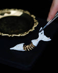 Ceramic Brooch | Fish Bones Pin