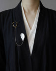 Ceramic Brooch | Stethoscope Pin