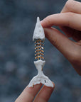 Ceramic Brooch | Fish Bones Pin