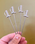 Cocktail Pick | Silver Sword, Goose or Horse