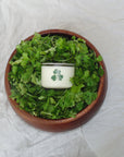 Cilantro Coconut Soy Candle smells just like fresh cilantro from the garden—earthy, green, and bright with a touch of spicy coriander.