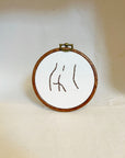 Her Butt | Framed Embroidery
