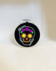 Framed Embroidery | Sugar Skulls