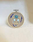 Framed Embroidery | Sugar Skulls