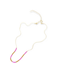 Unleash your inner vibrancy with our Kaleid Necklace – a statement of style that radiates boldness and allure. This isn't just a necklace; it's your passport to a world of vivid chic. Get ready to make an unforgettable impression with the intricate hand-beaded pattern that dances in vibrant hues.