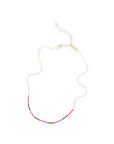 Unleash your inner vibrancy with our Kaleid Necklace – a statement of style that radiates boldness and allure. This isn't just a necklace; it's your passport to a world of vivid chic. Get ready to make an unforgettable impression with the intricate hand-beaded pattern that dances in vibrant hues.